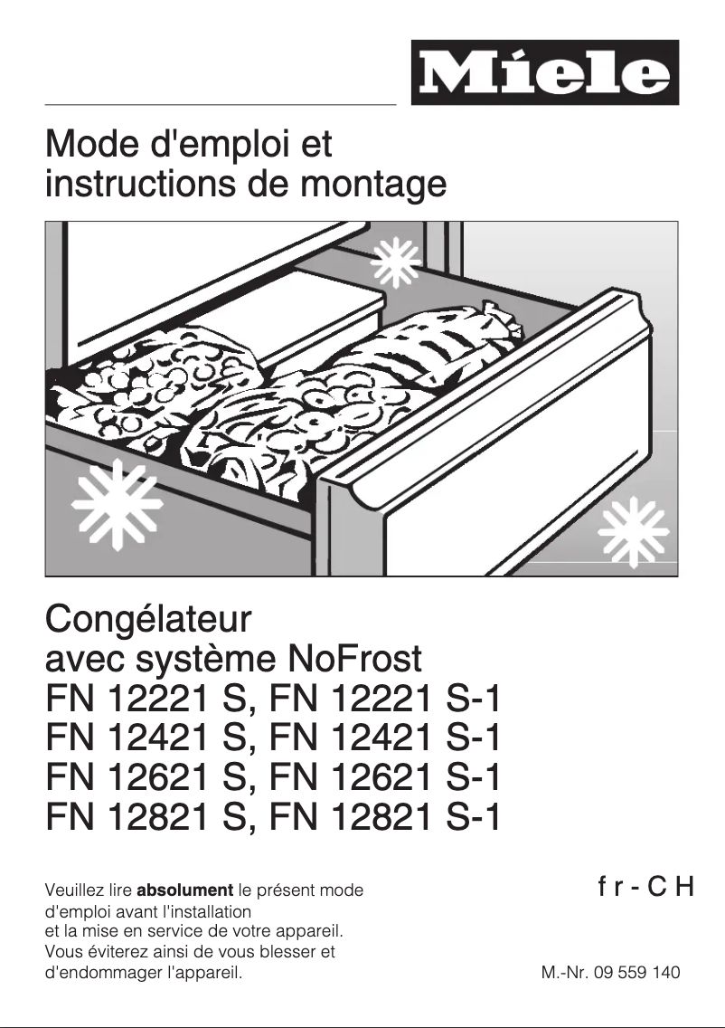 Page 1 of the manual User Manual Miele FN 12821 S-1