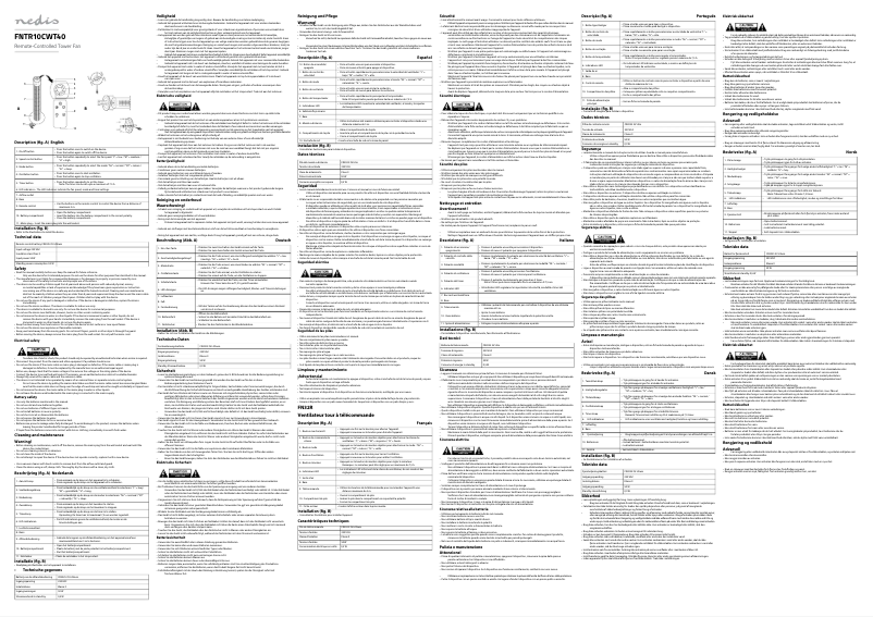 First page image of the manual for FNTR10CWT40P