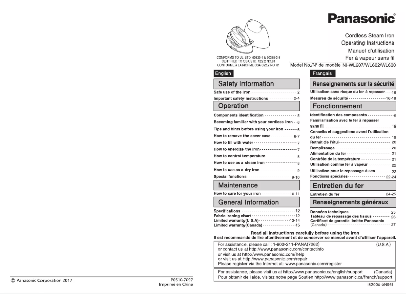 First page image of the manual for NI-WL602
