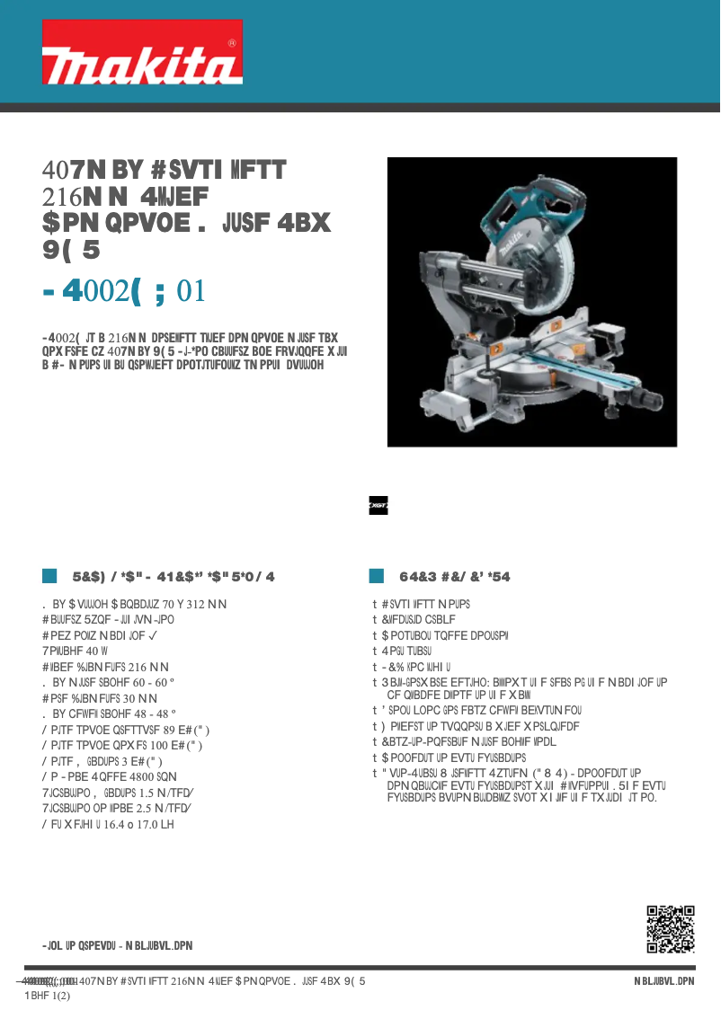 First page image of the manual for LS002GZ01
