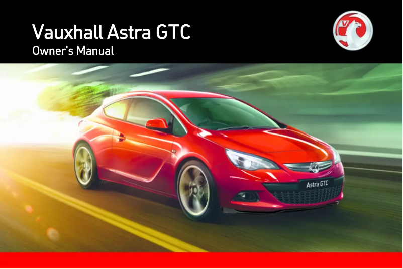 First page image of the manual for Astra GTC (2012)