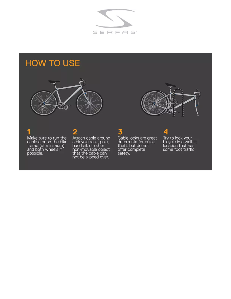 Page 1 of the manual User Manual Serfas KL-501