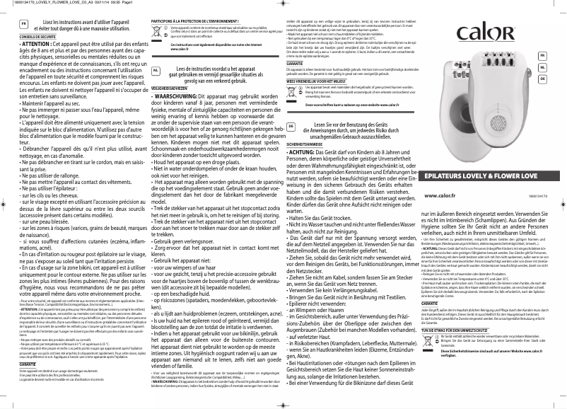 Page 1 of the manual User Manual Calor EP2851C0