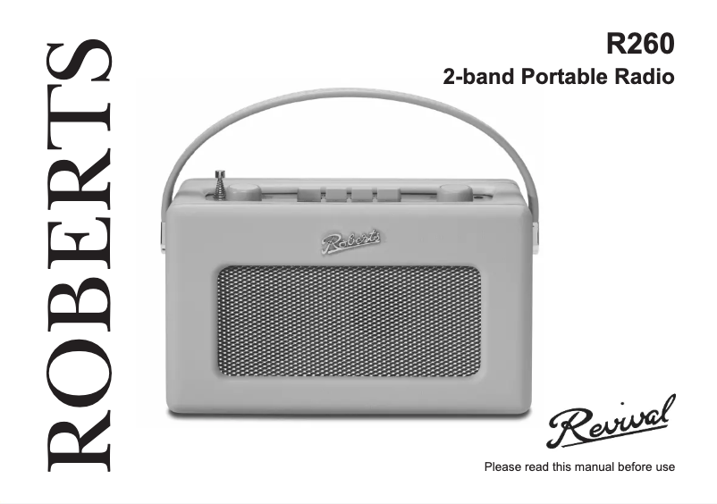 First page image of the manual for Revival R260