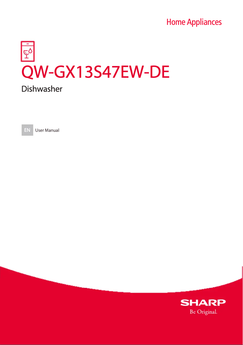 Page 1 of the manual User Manual Sharp QW-GX13S47EW-DE