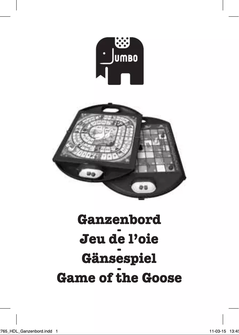 First page image of the manual for Ganzenbord en Slangen en ladderspel Reisspel