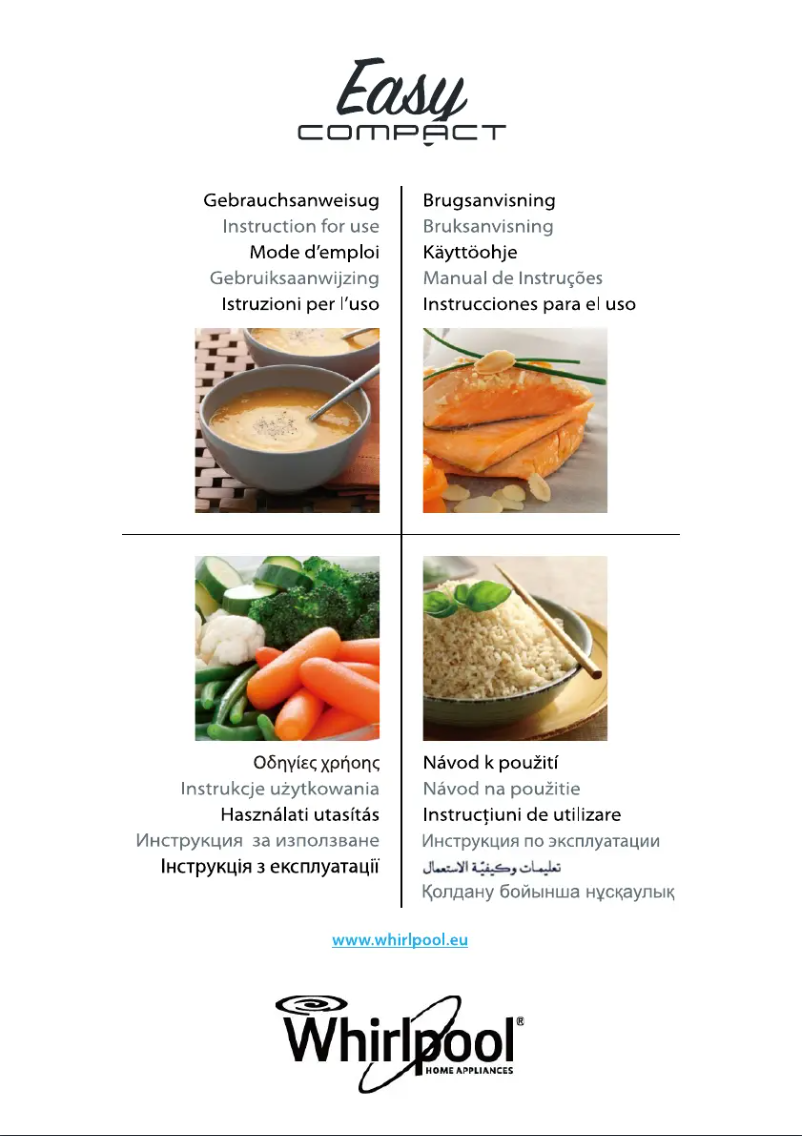 Page 1 of the manual Instruction Manual Whirlpool MWD 120 SL