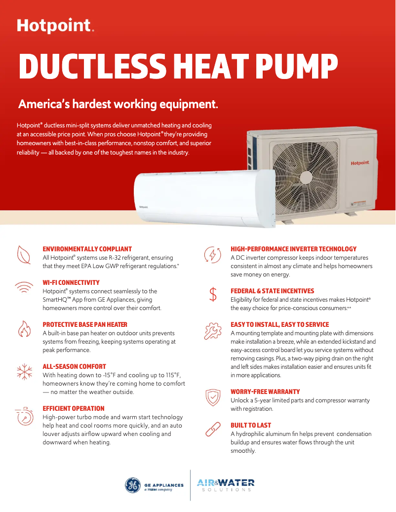 First page image of the manual for HW12HN2DAA