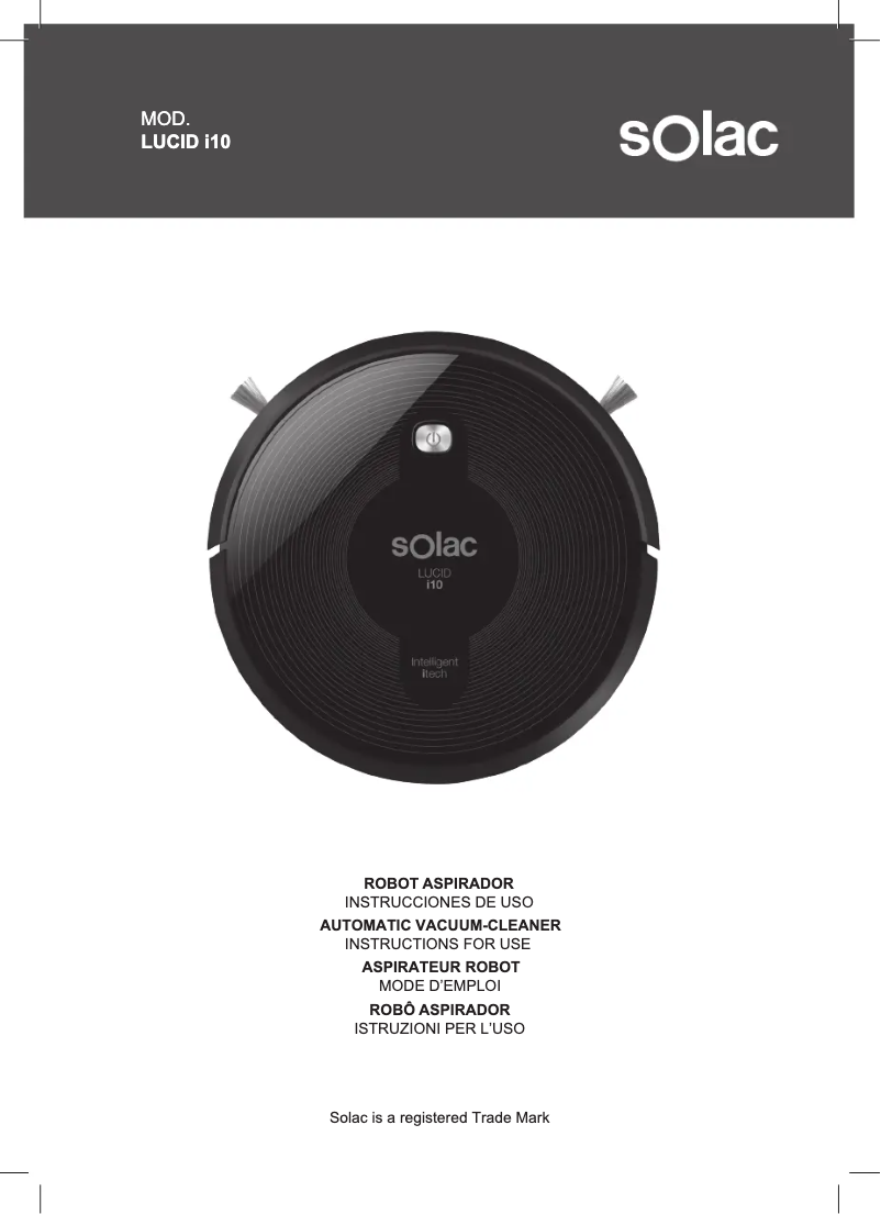 Page 1 of the manual User Manual Solac LUCID i10
