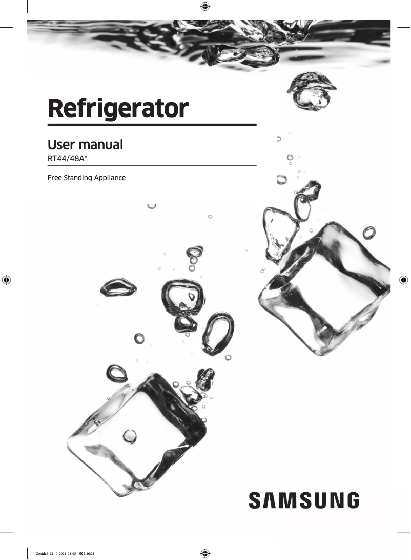 First page image of the manual for RT44A6354S9