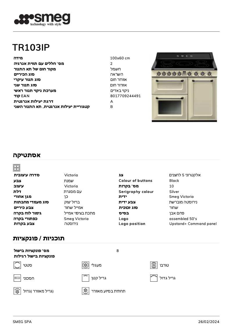 First page image of the manual for TR103IP