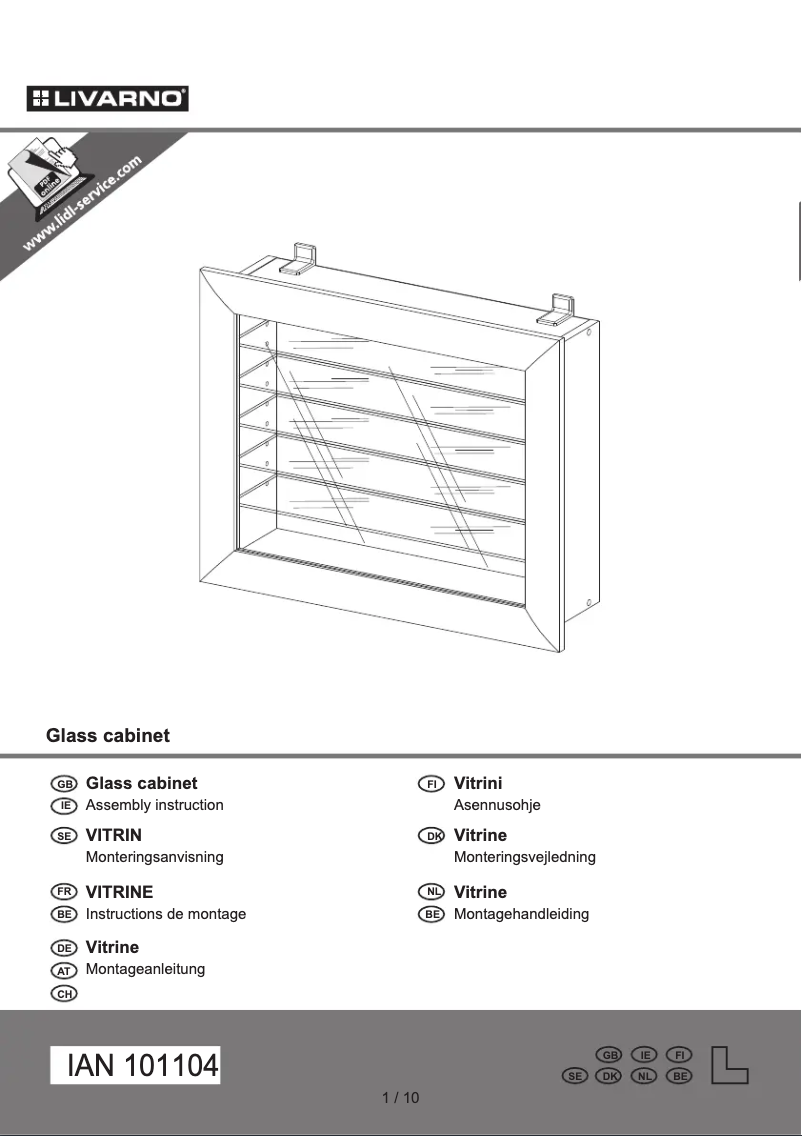 Page 1 of the manual User Manual Livarno Lux IAN 101104