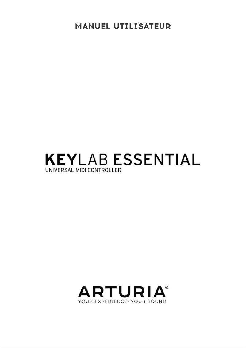 Page 1 of the manual User Manual Arturia KeyLab Essential 88