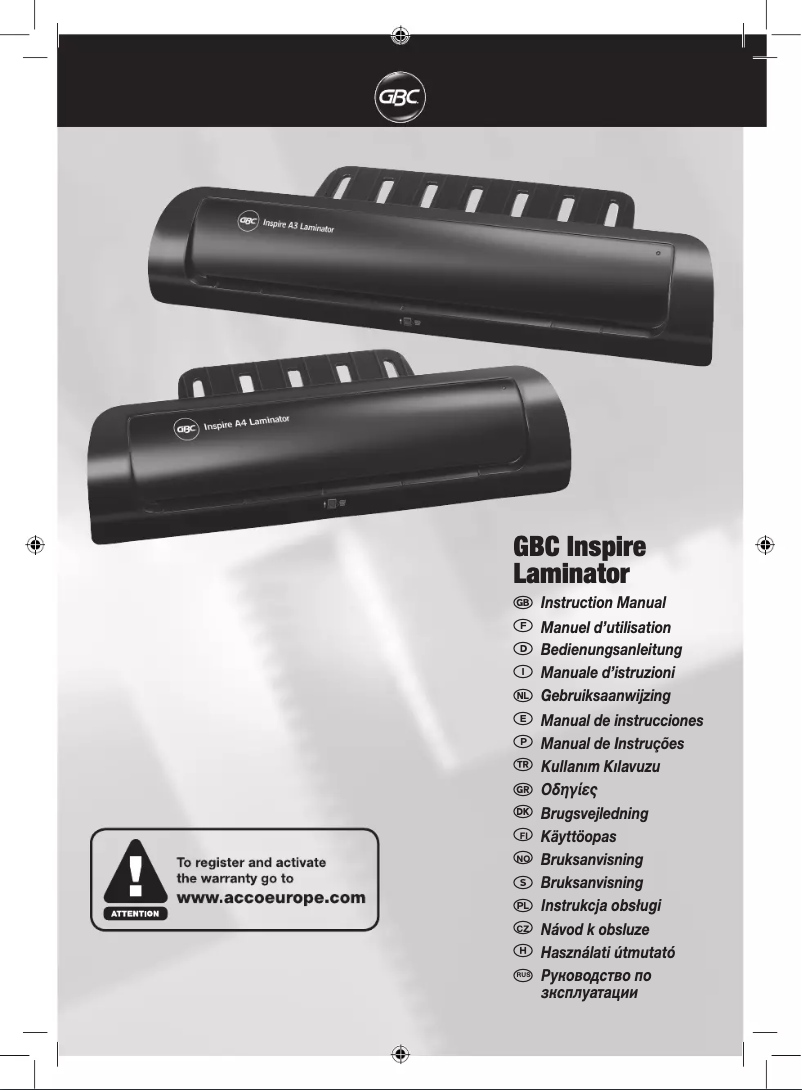 First page image of the manual for HeatSeal Inspire