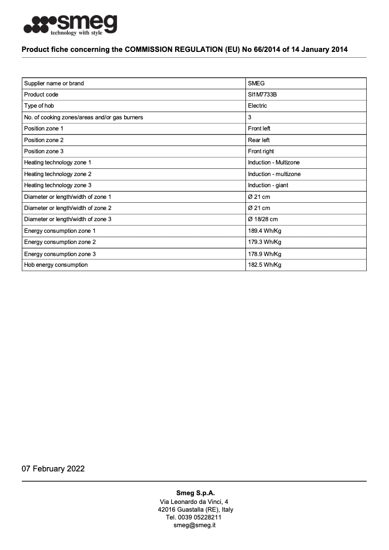 First page image of the manual for SI1M7733B
