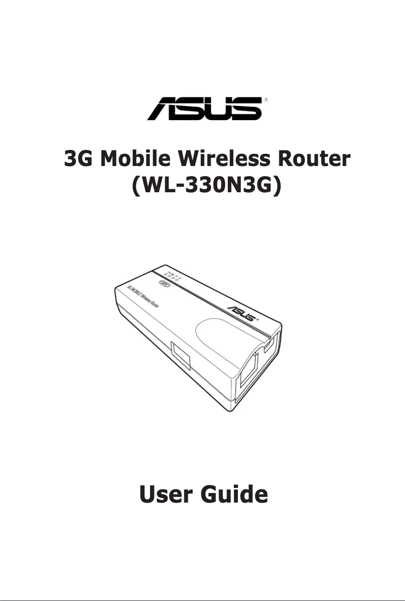 First page image of the manual for WL-330N3G
