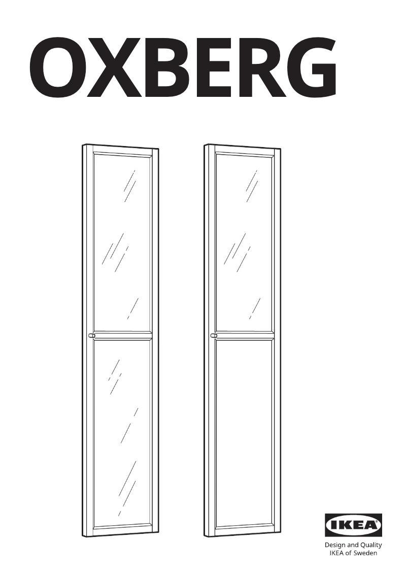 First page image of the manual for OXBERG 204.929.02