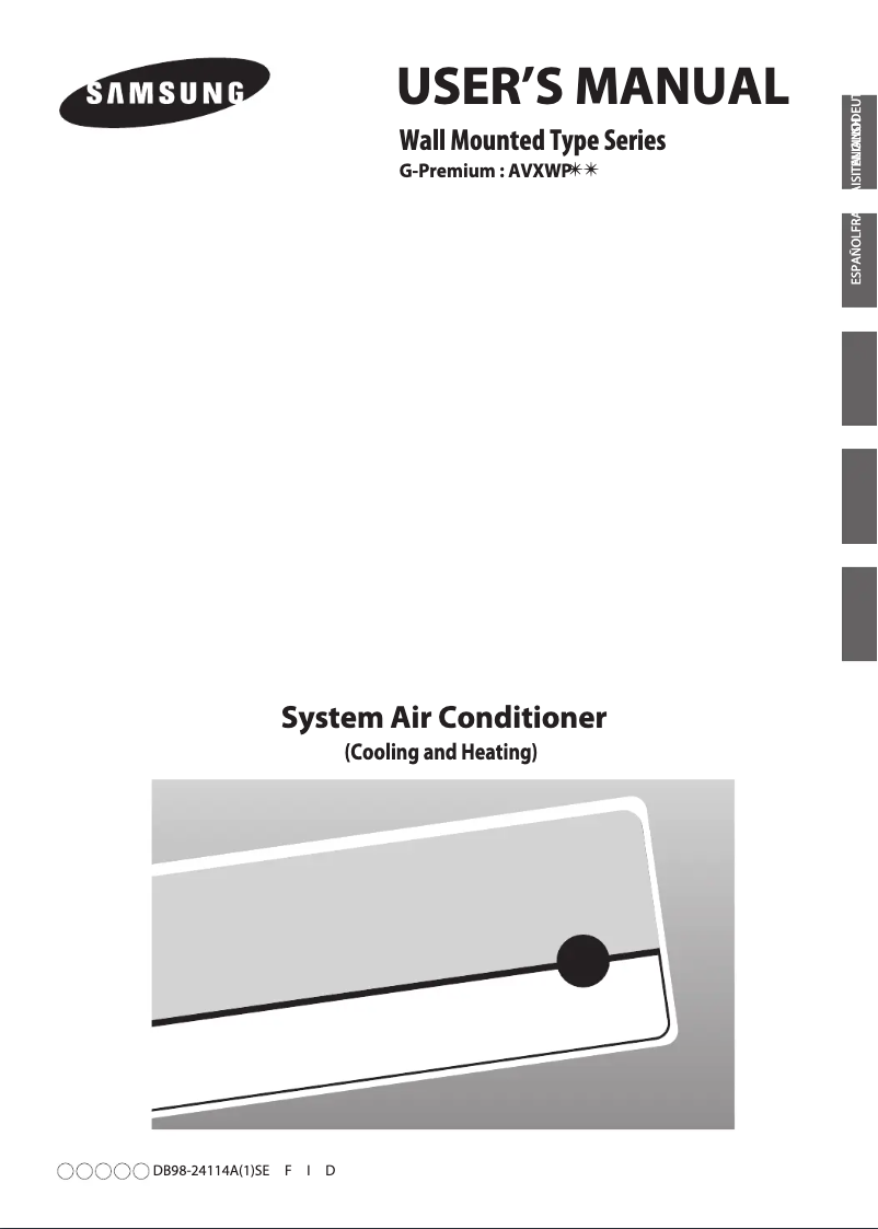 Page 1 of the manual User Manual Samsung AVXWPH028EA