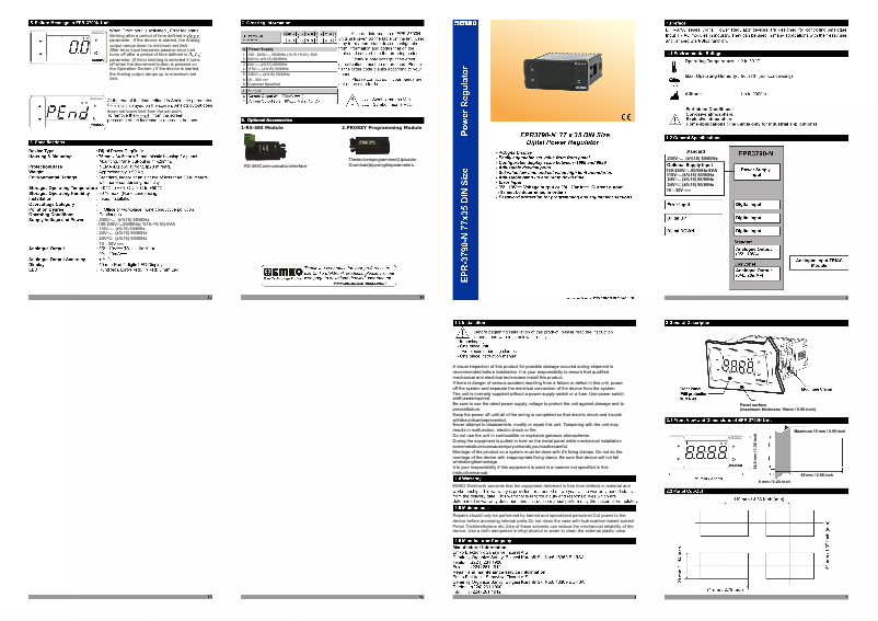 Page 1 of the manual User Manual Emko EPR-3790-N