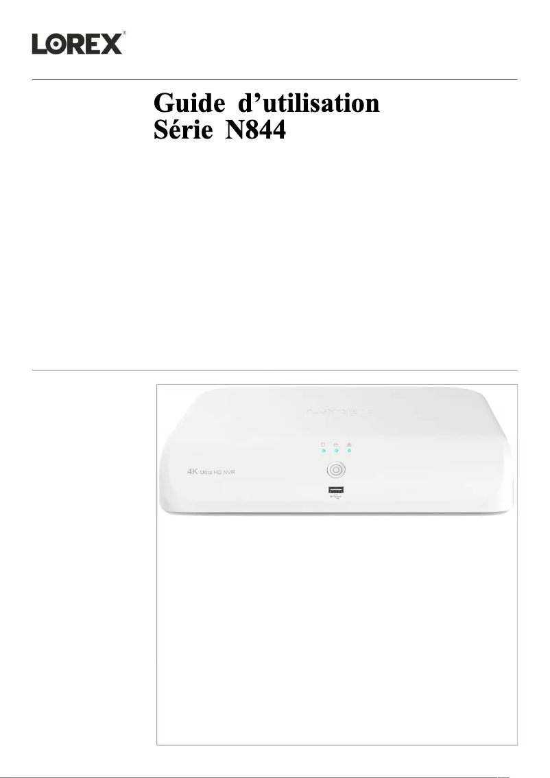 First page image of the manual for N844