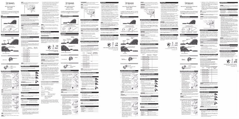 Page 1 of the manual User Manual Oregon Scientific AD262