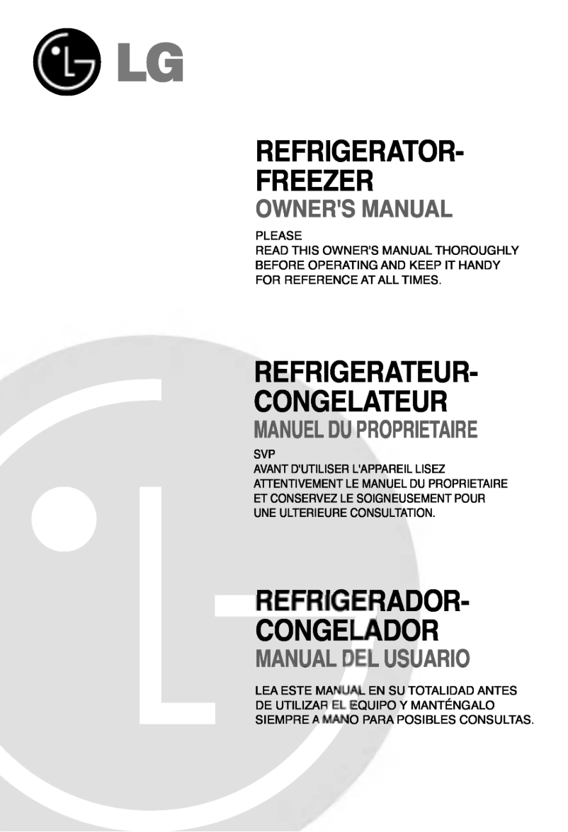 Page 1 of the manual User Manual LG GR-S472ZTC
