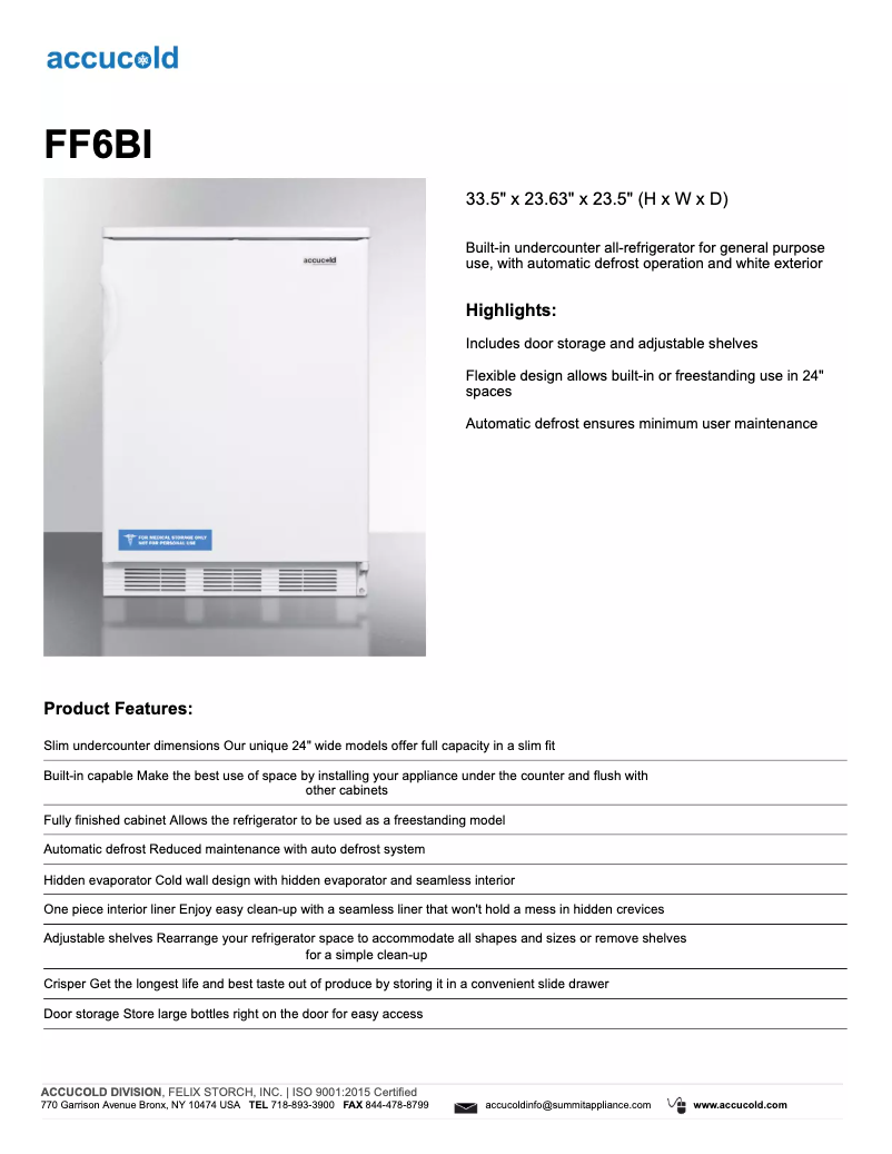 First page image of the manual for FF6BI