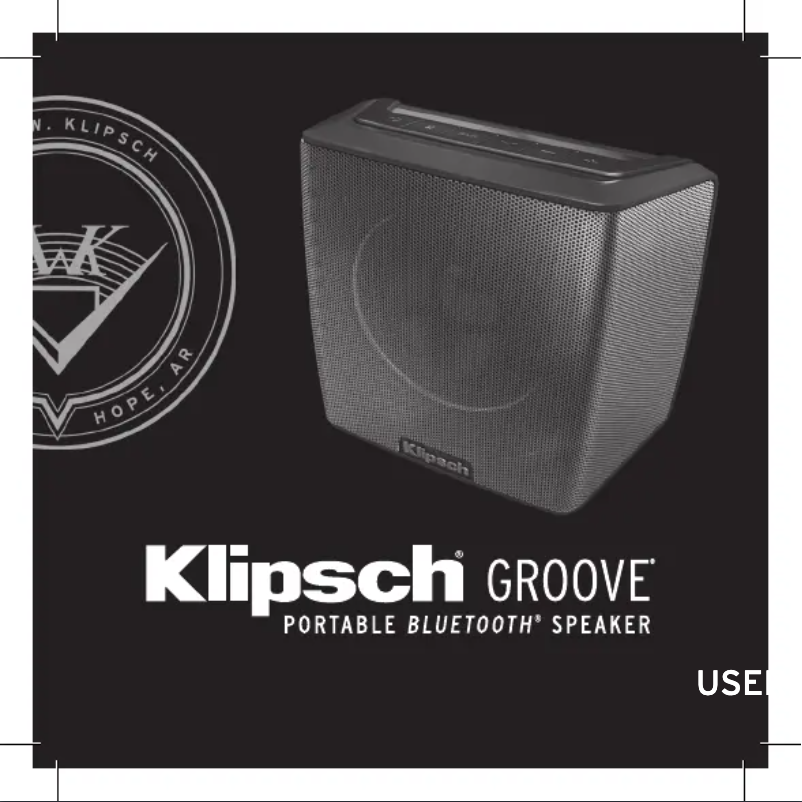 Page 1 of the manual User Manual Klipsch Groove PM20
