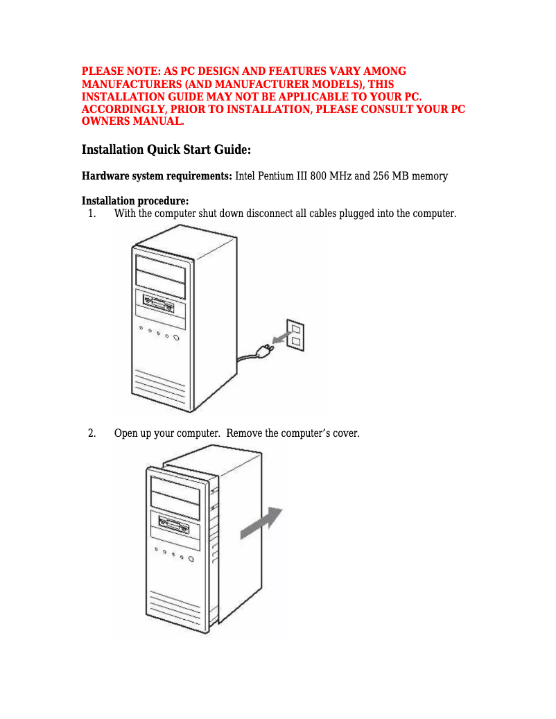 Page 1 of the manual User Manual Sony Optiarc BD-5850H