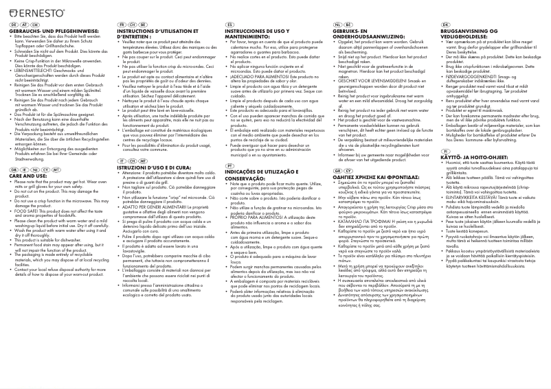 Page 1 of the manual User Manual Ernesto HG03425
