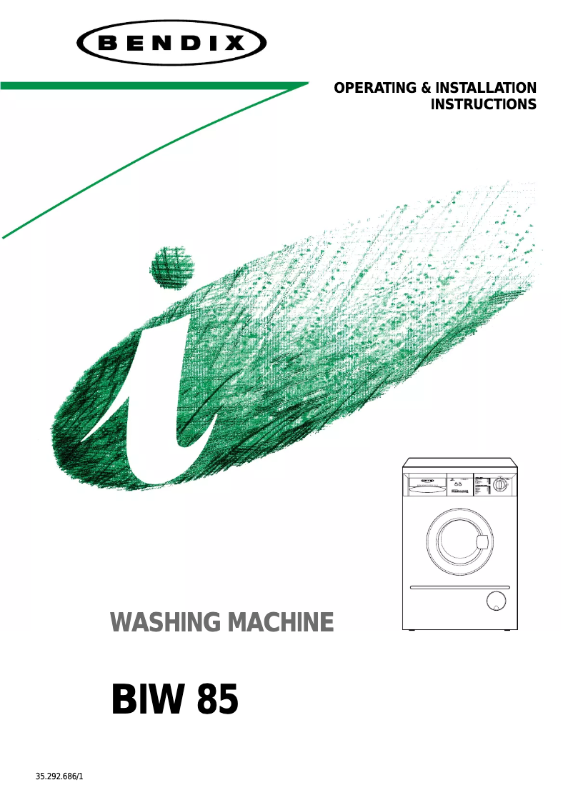 Page 1 of the manual User Manual Bendix BIW 85