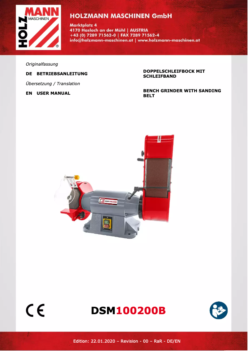 Page 1 of the manual User Manual Holzmann DSM 100200B