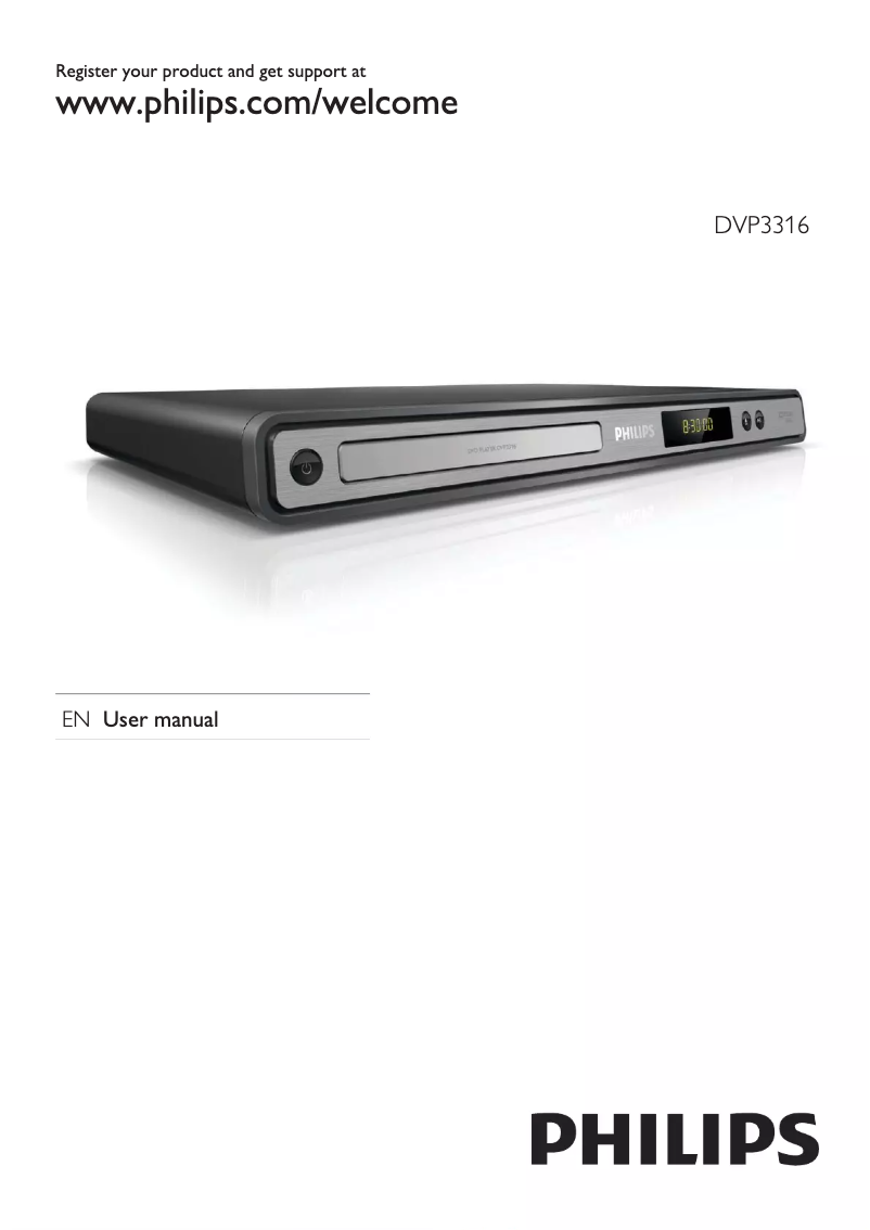 First page image of the manual for DVP3316