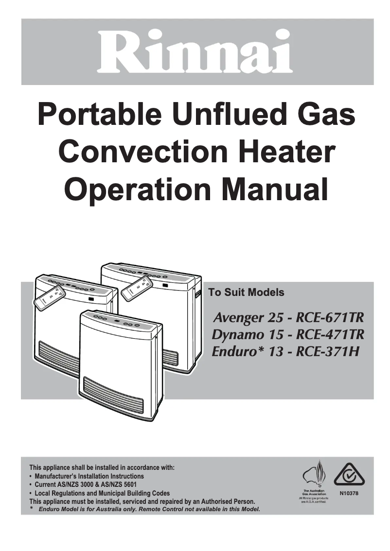 First page image of the manual for Enduro 13 EN13SL
