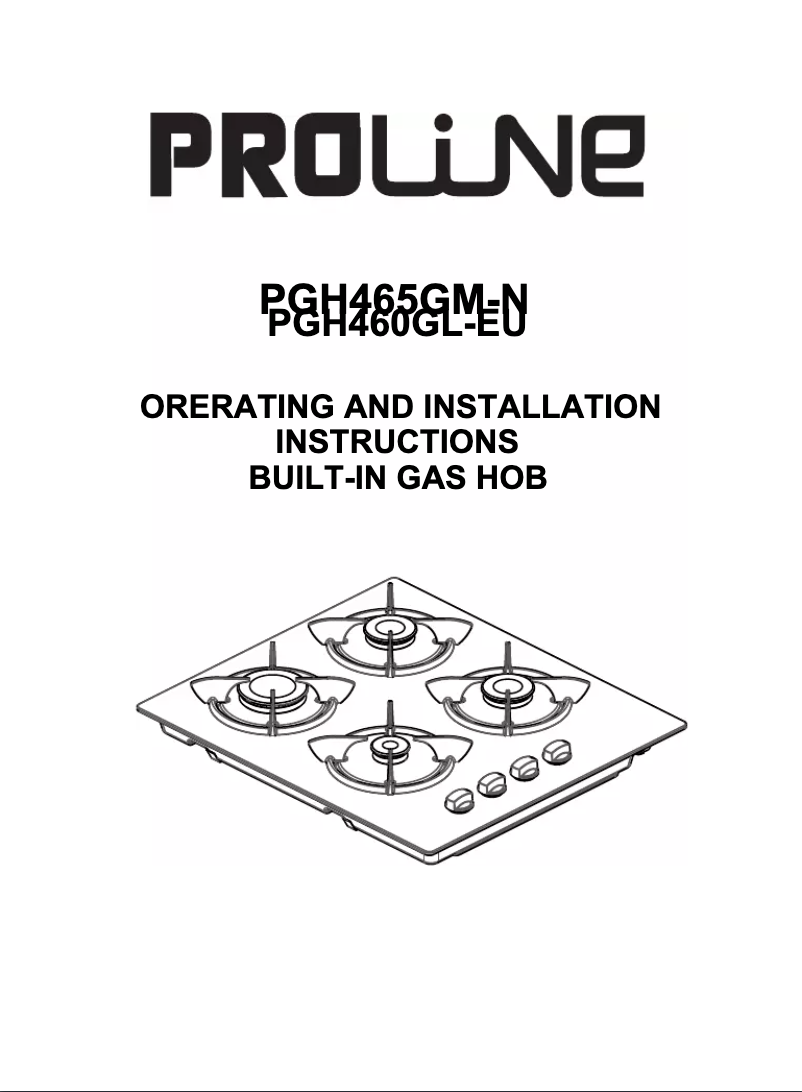 First page image of the manual for PGH465GM-N