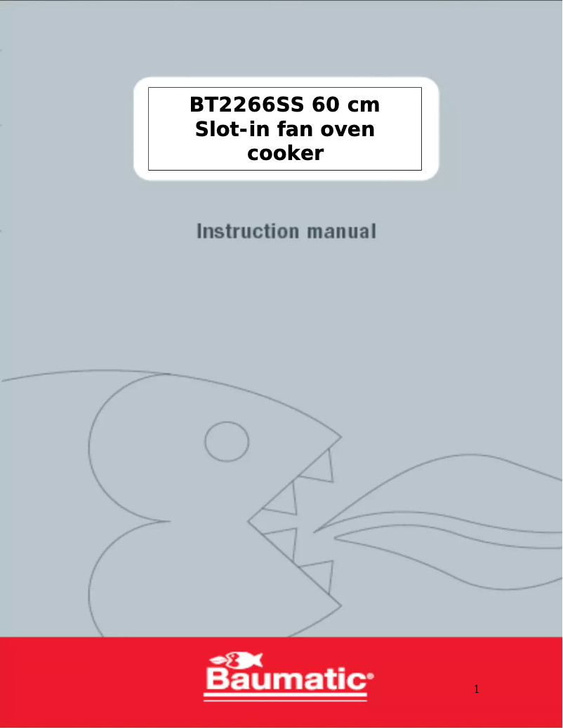 First page image of the manual for BT2266SS