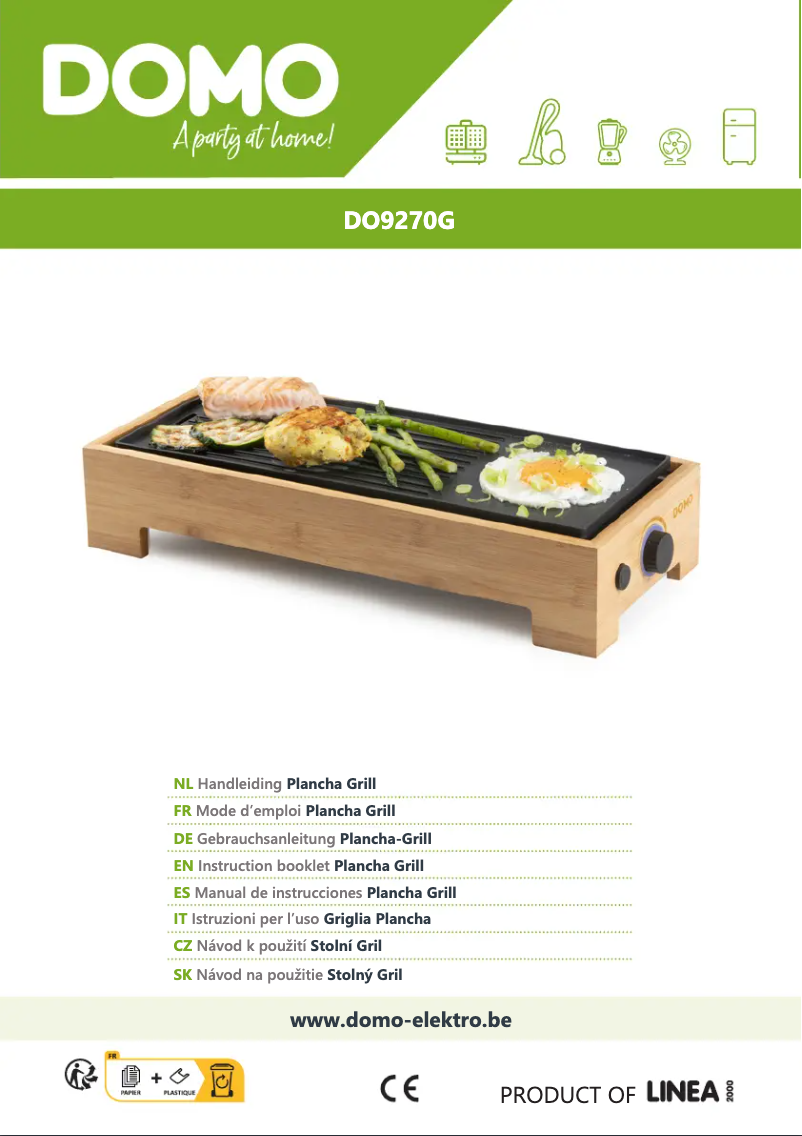 First page image of the manual for DO9270G