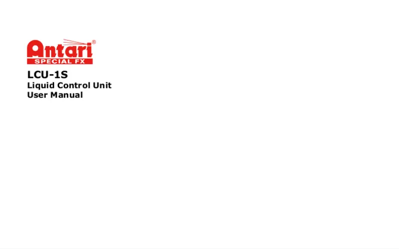 Page 1 of the manual User Manual Antari LCU-1SE