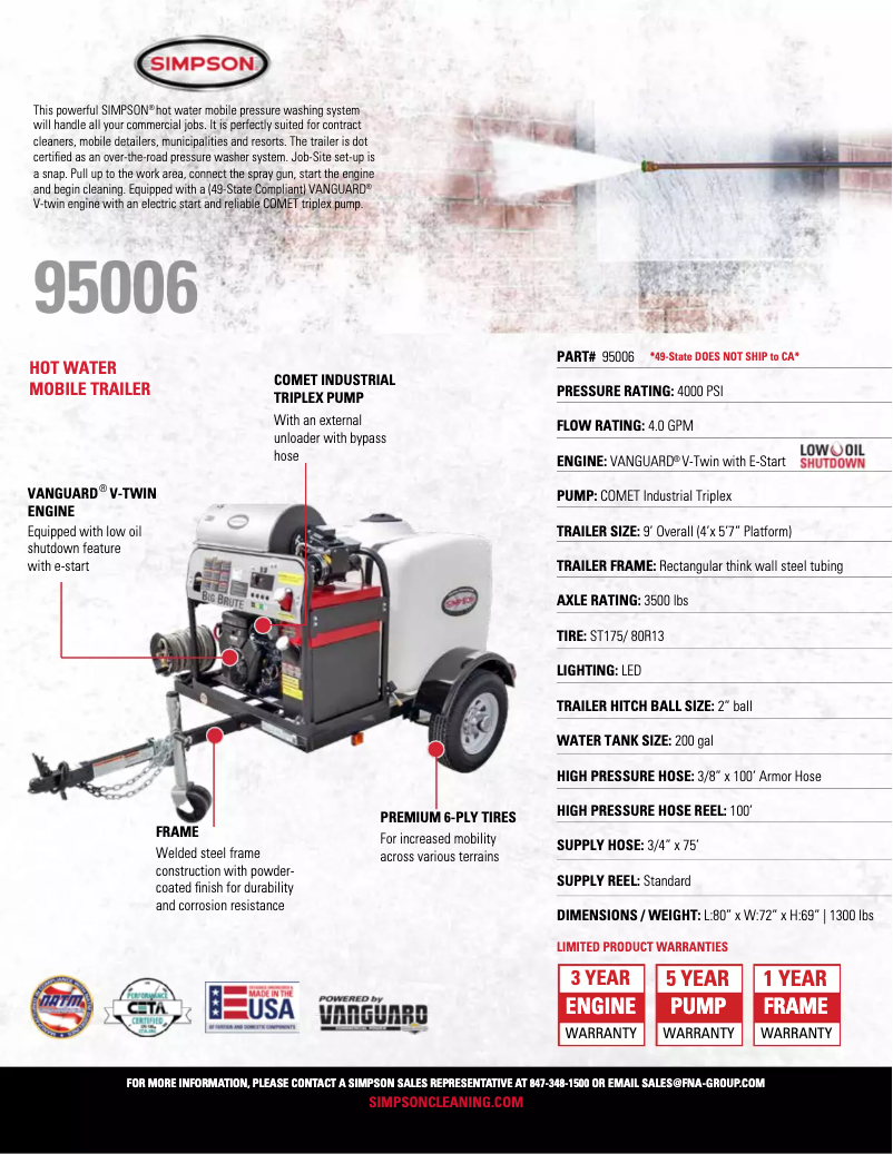 First page image of the manual for 95006