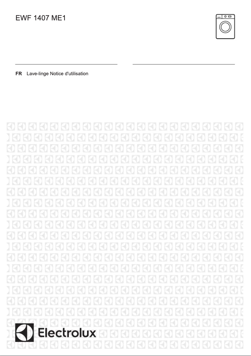 Page 1 of the manual User Manual Electrolux EWF1407ME1