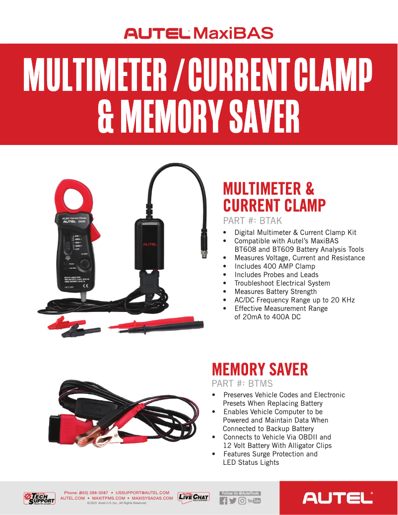 Page 1 of the manual User Manual Autel MaxiBAS BTMS