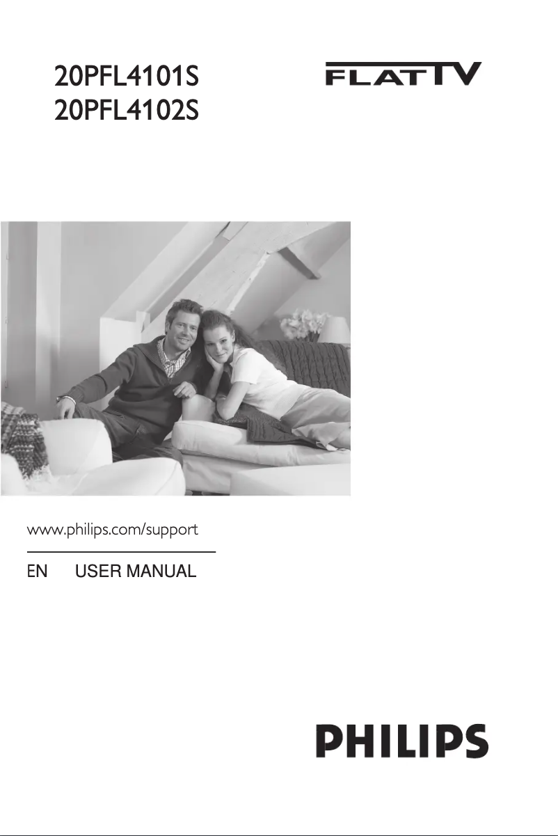 First page image of the manual for 20PFL4101S