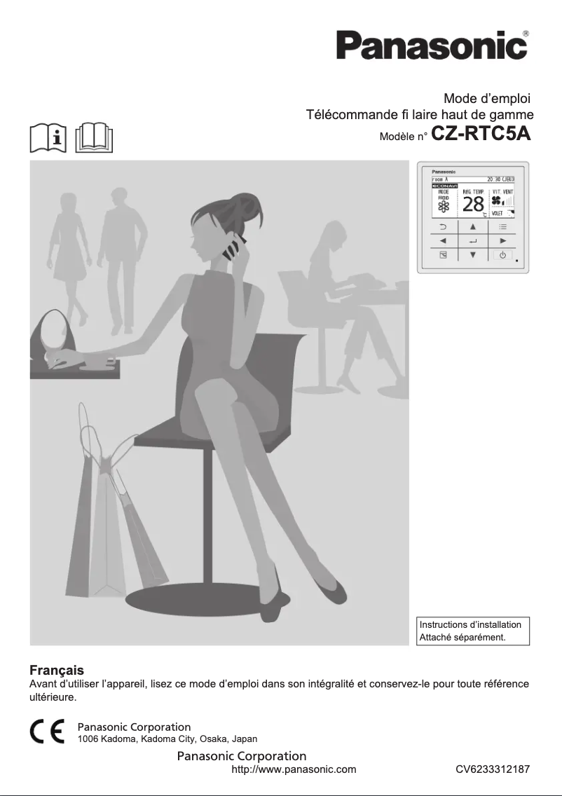 Page 1 of the manual User Manual Panasonic CZ-RTC5A