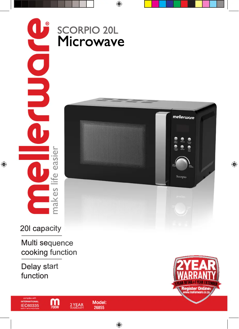 Page 1 of the manual User Manual Mellerware Scorpio 26855