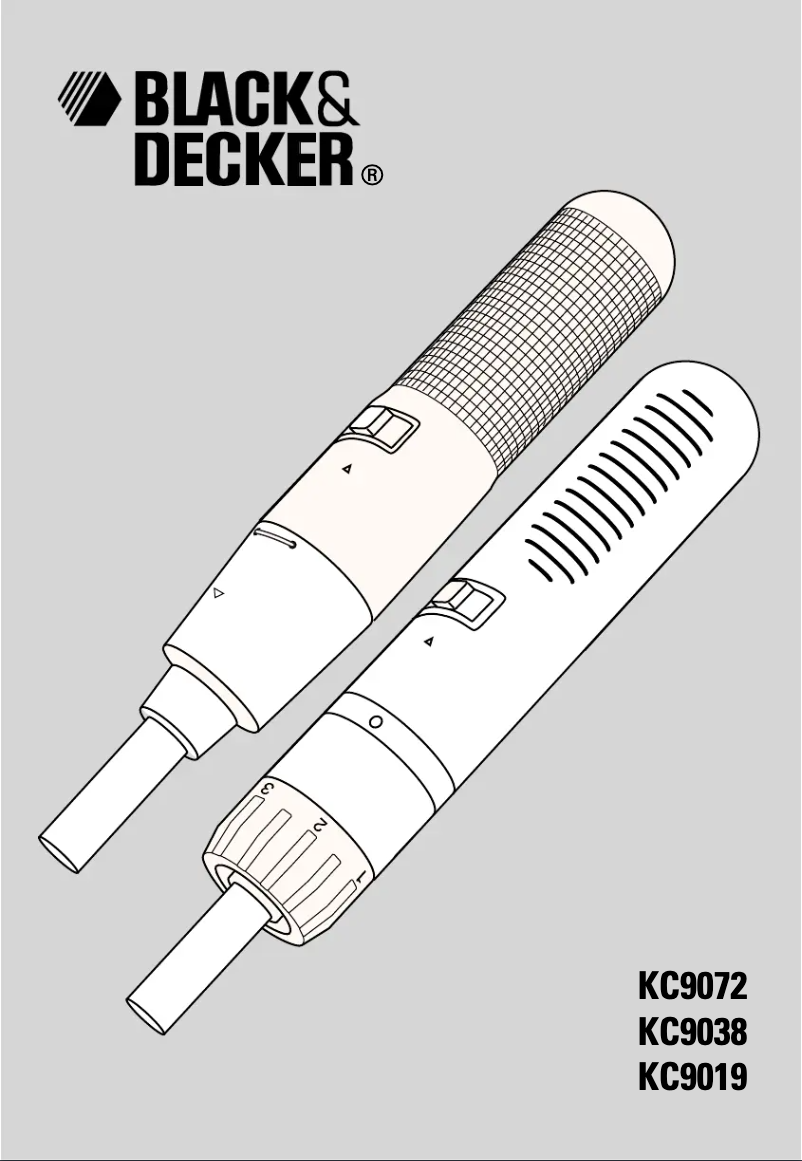 Page 1 of the manual User Manual Black & Decker KC9019
