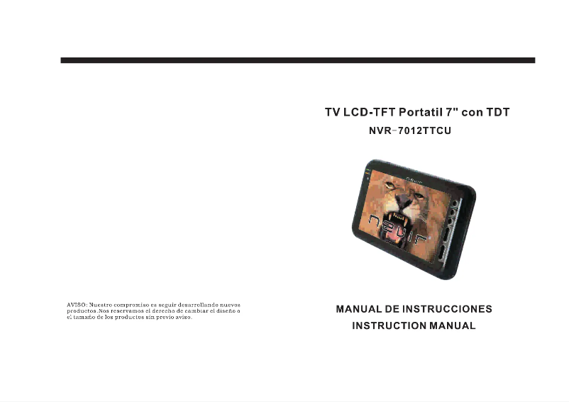 Page 1 of the manual User Manual Nevir NVR7012