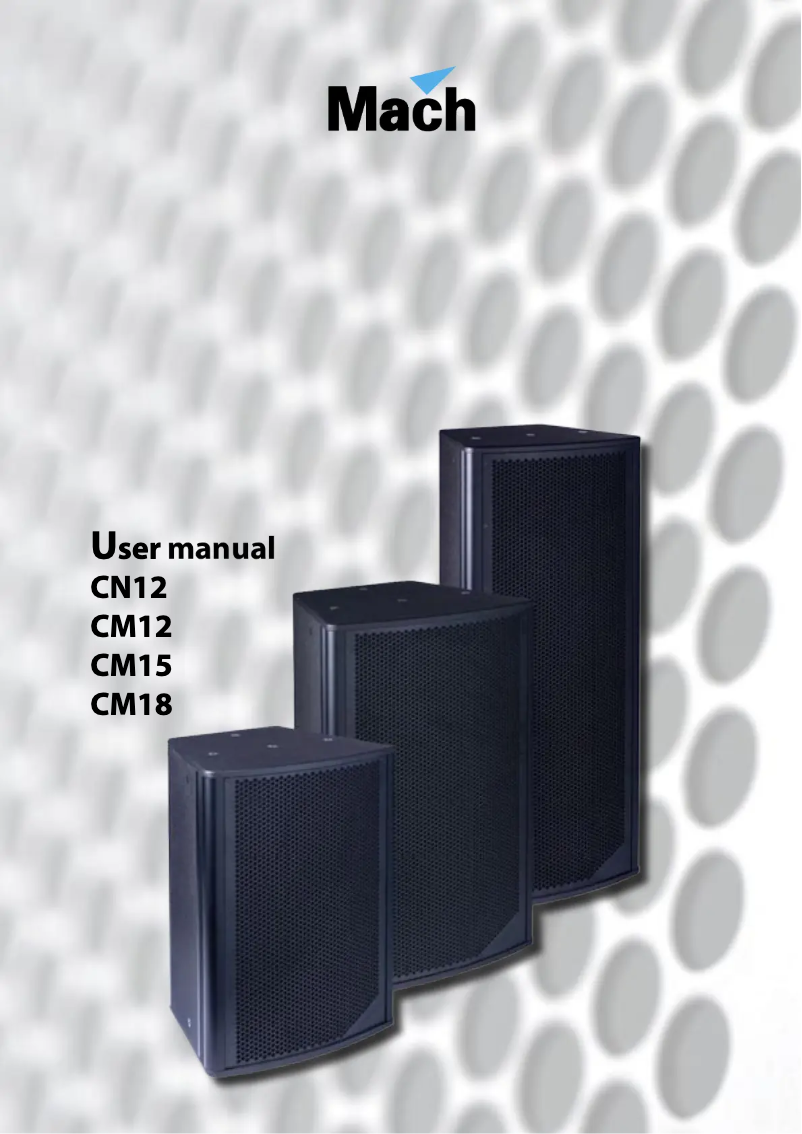 Page 1 of the manual User Manual Martin CM15