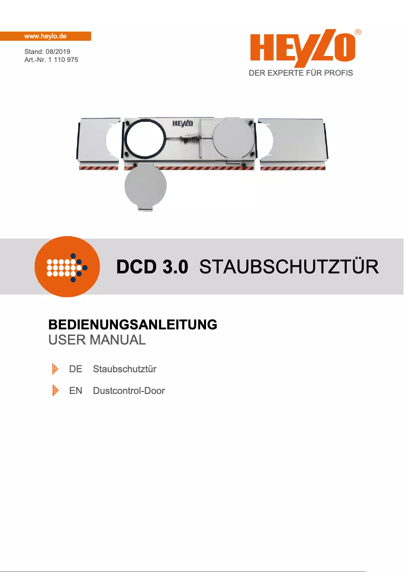 First page image of the manual for DCD 3.0