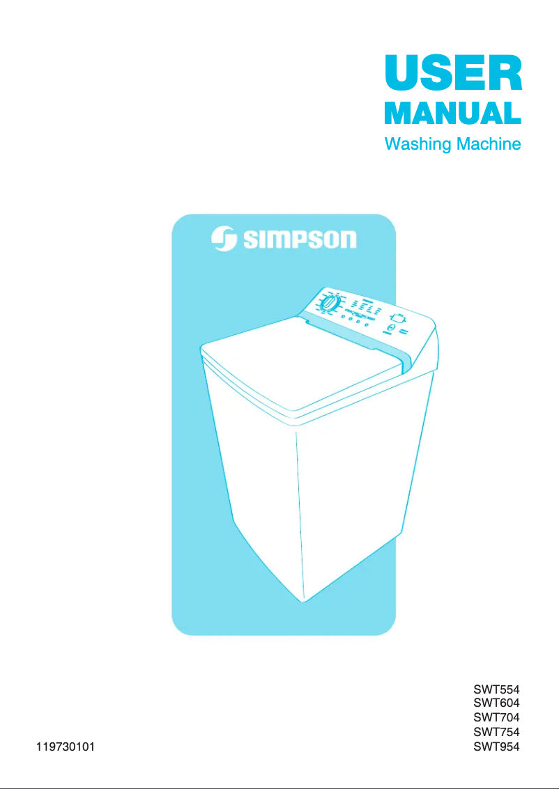 First page image of the manual for SWT704