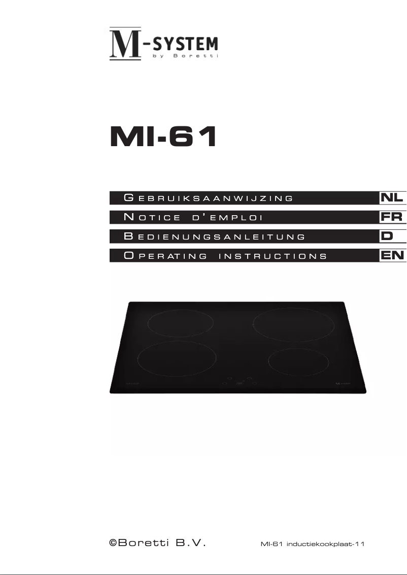 First page image of the manual for MI-61